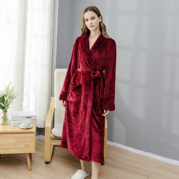 Women's Cotton Flannel Bathrobes