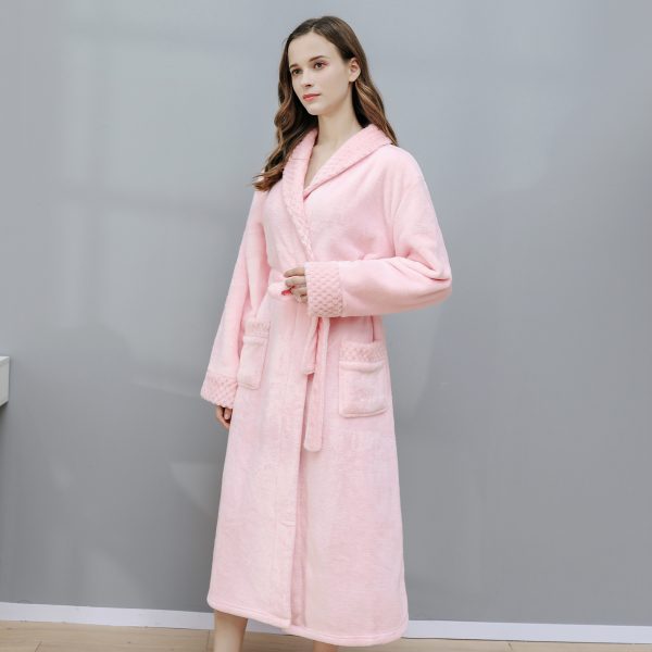 Ladies Cotton Flannel Bathrobe