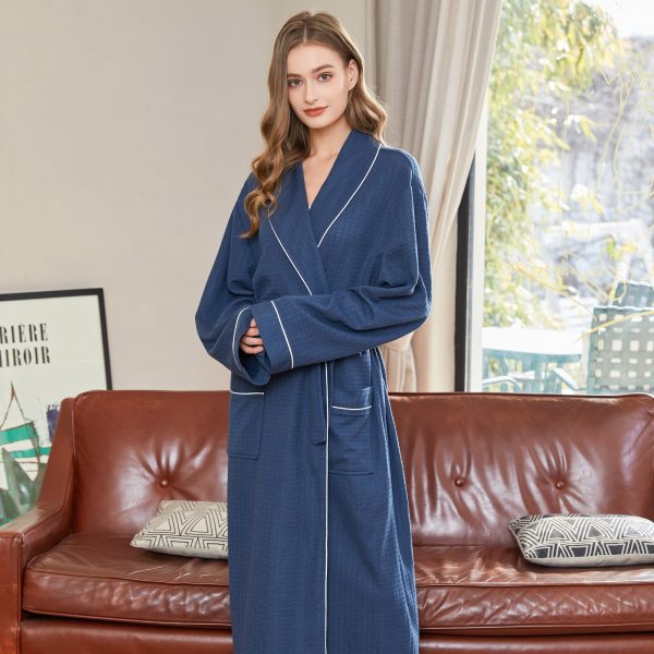 Waffle Cotton Bathrobe