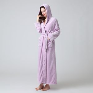 Bathrobe With Hood Cotton